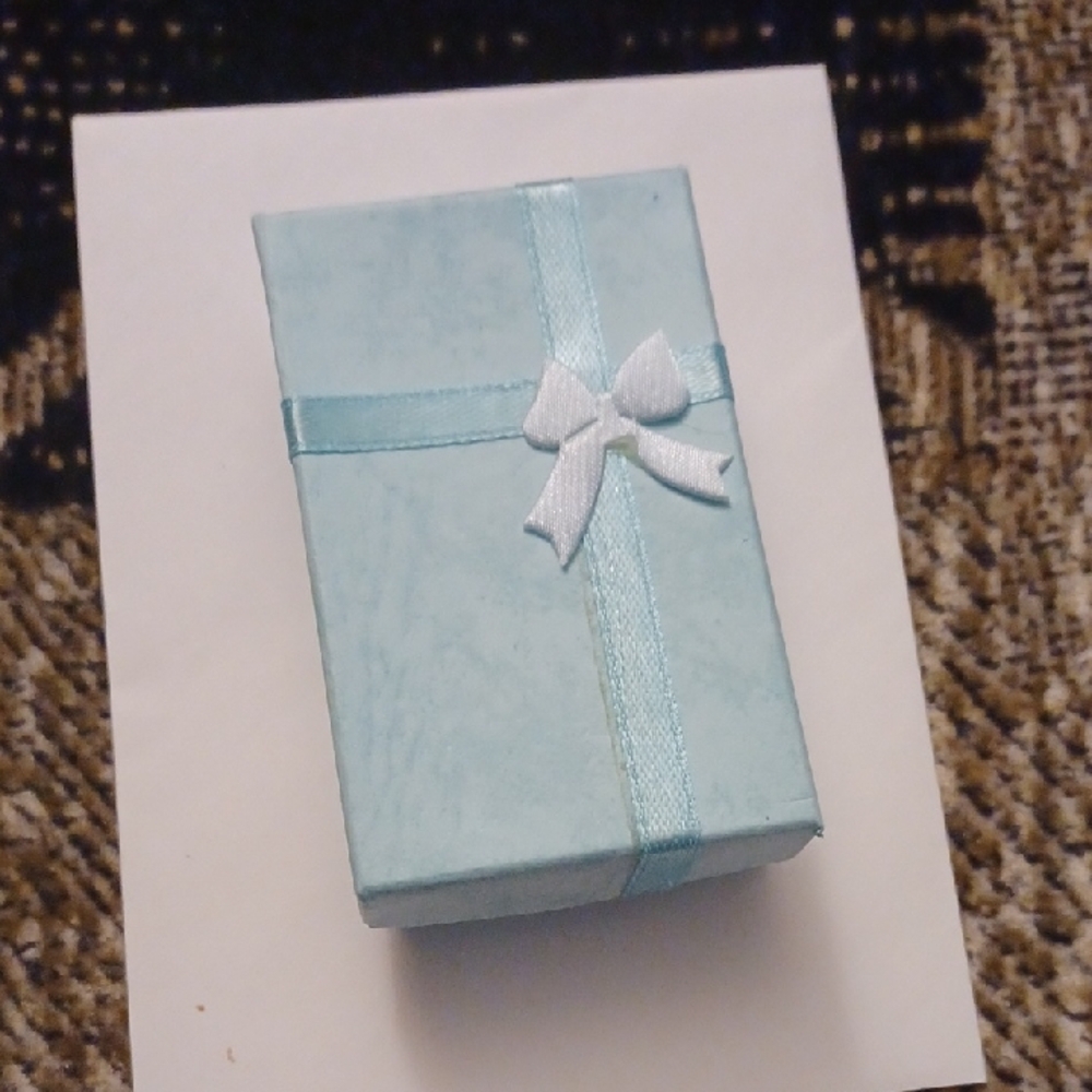 $4 Add-on Light Blue Gift Box with Ribbon - Jewelry Display Or Presentation